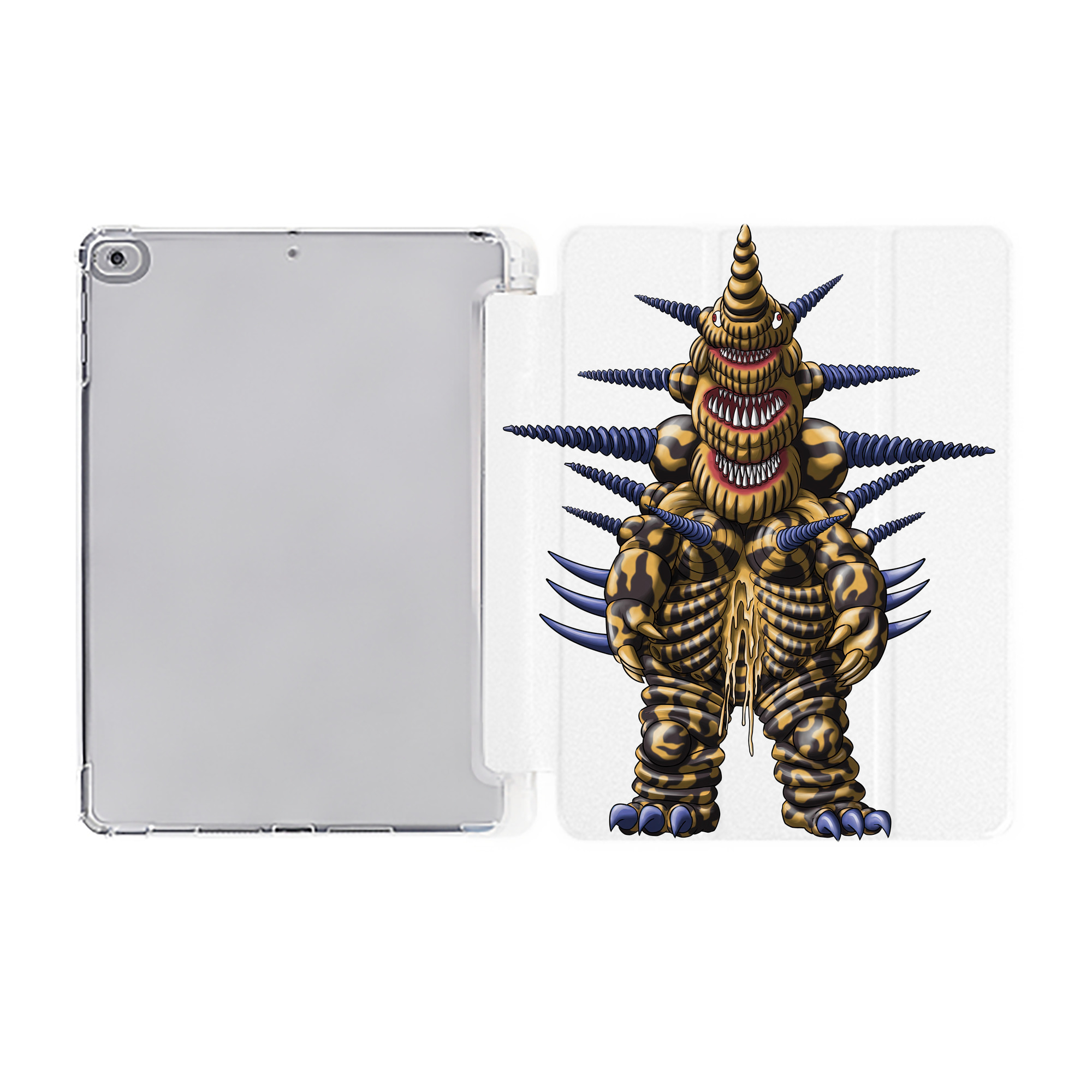 （画像用） ウルトラマン Ultraman IPad ケース ペン収納付き 三つ折りスタンド PUレザー×シリコン 対応機種9.5/10.5/10.9インチ